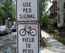 Bike street signs