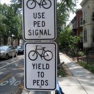 Bike street signs